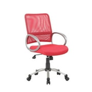 Boss Office Products Red Adjustable Breatheable Task Chair