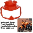 thumbnail image 3 of Orange Motorcycle Upper Front Head Neck Headlight Cover Fairing Cowl Nose For Z-750 Z750 2007-2012, 3 of 5