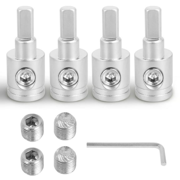 4 Pcs Brass Amp Input Reducer 1/0 Gauge to 4 Gauge Heavy Duty Amp Connector for Car Audio Accessories with Extra Screw and Hex Tool