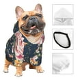 thumbnail image 3 of Balery Vintage Floral Sudadera con Capucha para Perros Pequeños – Ropa para Mascotas, Disfraz para Perros y Gatos, Ideal para Fiestas y Cosplay-Large, 3 of 7
