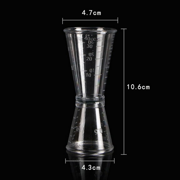 10-20Cc/20-40Cc Transparent Cocktail Bar Jigger Design Cocktail Shaker Pc Measuring Cup Scale Cup Bar Tool Forbartender