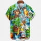thumbnail image 3 of Camisas hawaianas casuales de verano, camisetas de manga corta con estampado 3D de moda urbana, camisas de playa con solapa, ropa para hombre de alta calidad, 3 of 5