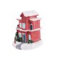 thumbnail image 5 of unbranded Casa De Pueblo Roja De Resina Con Para Ambientes Festivos Y Decorativos, 5 of 8
