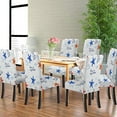 thumbnail image 2 of Coastal Beach Chair Cover Sea is My Home Beautiful Marine Chair Covers Set of 6 Stretch Removable Washable Slipcovers for Dining Room Hotel Kitchen, 2 of 5