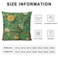 thumbnail image 5 of Creowell  Ming Vase Green Throw Pillow Cushion Chinoiserie Green Vase Flower Square Throw Pillows Traditional Chinese Chinoiserie  Pillow for Office Car Chair Sofa, 5 of 5