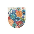 thumbnail image 6 of ZIATUBLES Dragonfly Mandala Print Washable Stretch Fabric Toilet Bowl Lid Cover with Elastic Edges Fits Round Oval Elongated Lids Bathroom Decor Accessories, 6 of 6