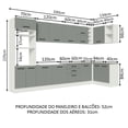 thumbnail image 3 of Cocina Integral Completa Modular Madesa Agata 499cm BG 01, 3 of 5