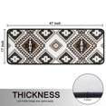 thumbnail image 5 of Kitchen Rugs Sets Of 2,Brown Geometric Triangle Diamond Pattern Anti Fatigue Kitchen Mat Rugs Non Slip Washable,Decorative Kitchen Floor Mats for Kitchen,Sink,Laundry,17"x47"+17"x47", 5 of 5