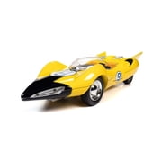 Speed Racer Shooting Star # 9 مع Speed X Figure ، أصفر - Auto World AWSS125 - 1 / 18 مقياس Diecast Model Toy Car