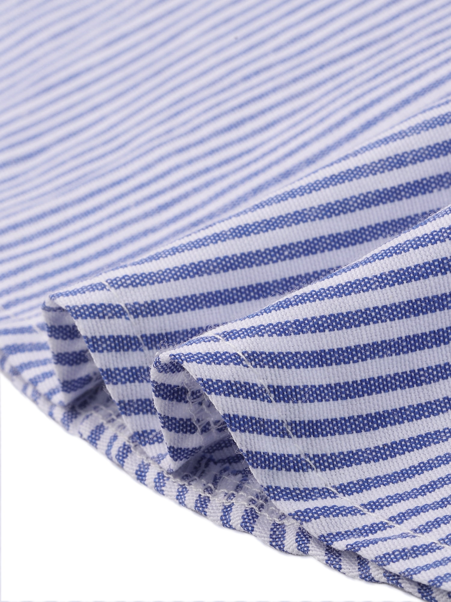 DARING DIVA Women's Plus 2 Pcs Striped Button Down Outfit Short Sets 3X Blue and White