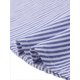 thumbnail image 5 of Conjunto de blusa y pantalones cortos a rayas de talla grande Agnes Orinda para mujeres, con cuello y botones, conjunto casual de verano con bolsillo 3X azul y blanco, 5 of 8