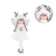 thumbnail image 2 of Ounissouiy Colgante de muñeca de Navidad Decoración de árbol de Navidad resistente al desgaste Adorno de muñeca colgante Kits de decoración para fiestas Blanco, 2 of 8