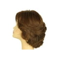 thumbnail image 2 of European Human Hair Freeda Wig Dorothy Brown With Reddish Highlights Multi-Directional Skin Top Size M Pre-Cut, 2 of 5