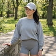 thumbnail image 6 of Waterproof Quick Dry Baseball Cap for Women with Laser Perforated Mesh, Adjustable Breathable Performance Hat for Golf and Running, Summer Snapback Mesh Cap for Outdoor Workouts,Light Ashy, 6 of 9