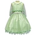 thumbnail image 1 of Robe de Fille Fleur Ceinture de Perles Concours Mariage Fête 8 Ans, 1 of 7