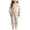 A-Beige, variant on NIEWTR Toddler Girls 2-Piece Pajama Set Long Sleeve T-Shirt and Pants with Elastic Waistband Kids Pjs Loungewear Children's Gift Soft for 3T 4T 5T 6T(A-Pink,1-2 Years)