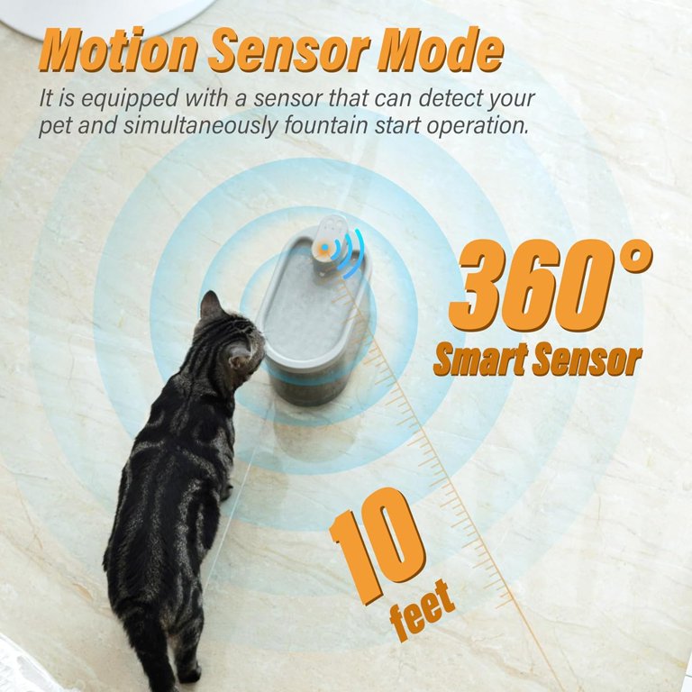 Wireless & Rechargeable Battery Operated Cat Water Fountain, Ultra