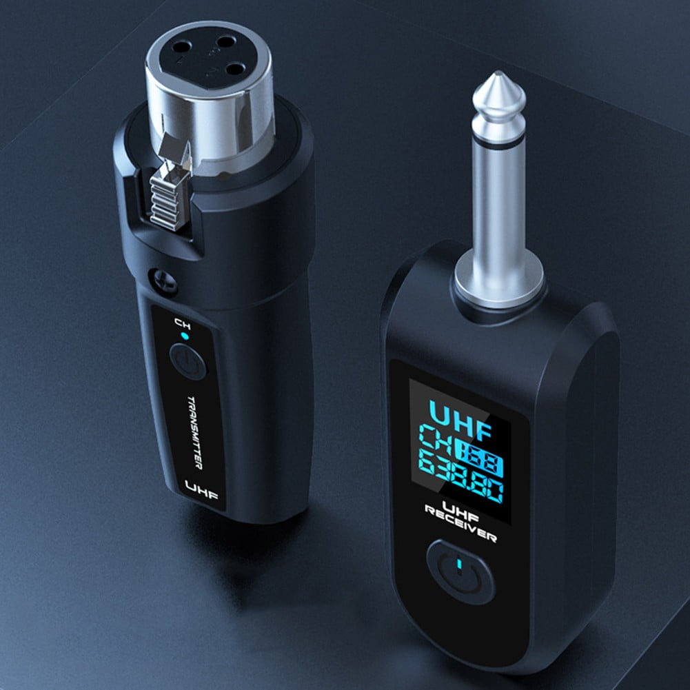 AFQH Wireless Guitar UHF XLR Adapter Transmitter Receiver Mic Set For Mic Audio Mixer Wireless Systems Pro Audio Equipment
