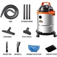 thumbnail image 3 of Armor All VO408S 0901 4 Gallon, 3 PHP, Wet/Dry Vacuum Cleaner, Orange with Accessories Included, 3 of 6