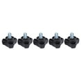 thumbnail image 4 of 5Pcs M8 Plastic Triangular Arc Handle Screws Hand‑Twisted Locking Bolt Fastener 18mm, 4 of 14