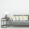 thumbnail image 3 of Ambesonne Floral Throw Pillow Cover 4 Pack, Daffodils Ornaments Art, 16", Grey Yellow, 3 of 7