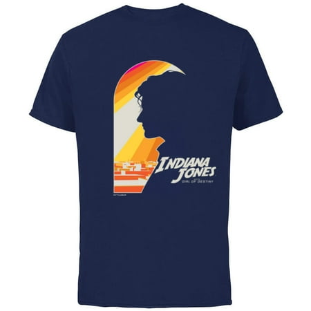 Lucasfilm Indiana Jones and the Dial of Destiny Helena Sun – Short Sleeve Cotton T-Shirt for Adults – Customized-Navy