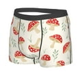 thumbnail image 5 of Goofa Cartoon Flat Mushrooms Printed Men's Boxer Briefs Underwear, Moisture-Wicking Underwear, Trunk,Soft and Breathable Cotton Underwear-Medium, 5 of 9