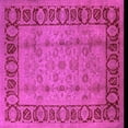 thumbnail image 1 of Ahgly Company Indoor Square Oriental Pink Traditional Area Rugs, 4' Square, 1 of 4