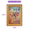thumbnail image 5 of Peace Love Pride Great Dane with Rainbow Sunglasses LGBT LGBTQ+ Acrylic Plaque with Wood Photo Frame Box Danes Dog Lover Gifts Light Box - 01004, 5 of 5