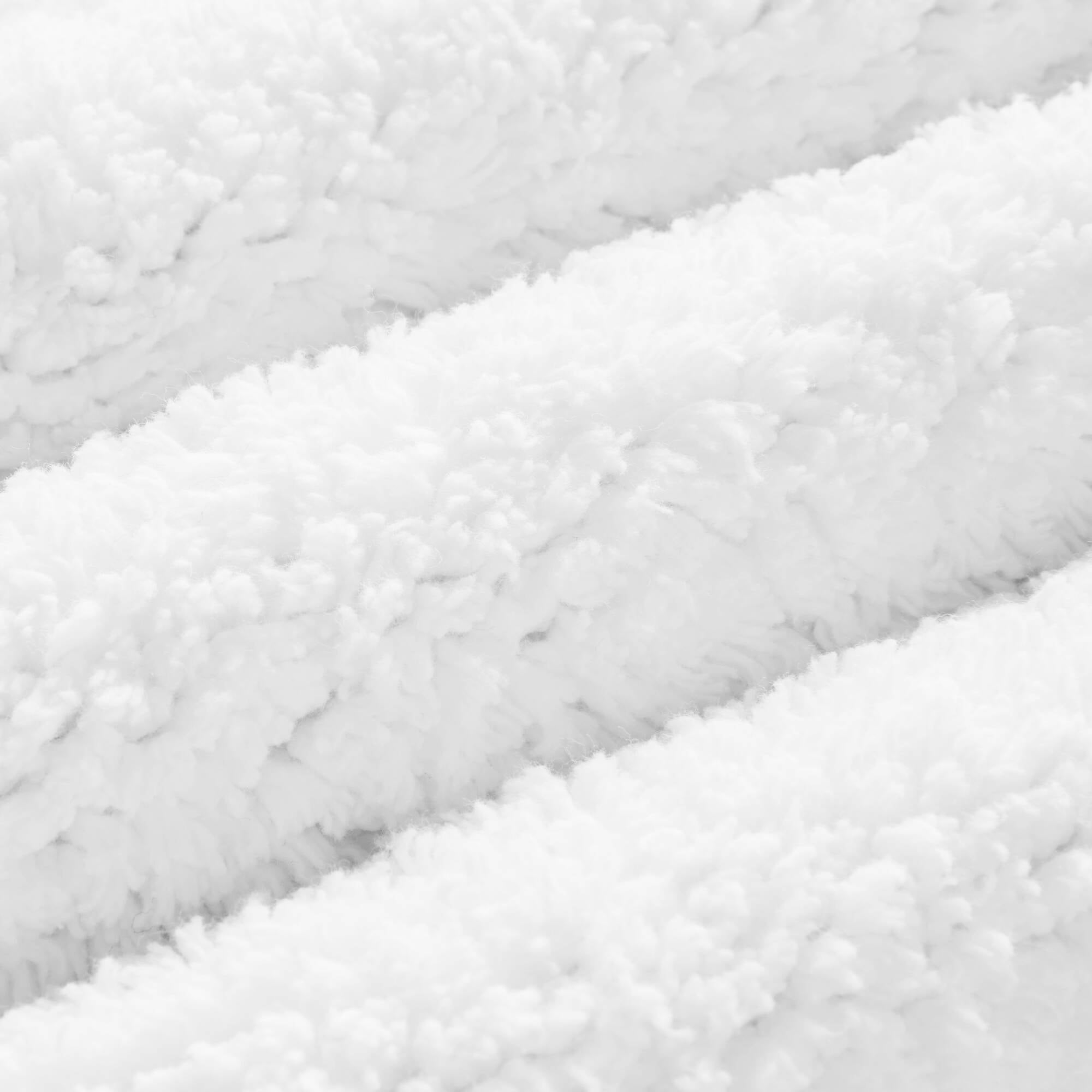 100% Cotton Tufted 3000 GSM Reversible Bath Rug 24x60" White Ultra Plush Dense Machine Washable Long Bathroom Rug Runner