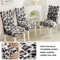 thumbnail image 5 of Chic Cheetah Dining Chair Covers Set of 4 Abstract Animal Texture Design Washable Polyester Stretch Slipcovers Removable Protector for Aesthetic Kitchen, 5 of 7