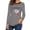 Black, variant on Womens Tops 2026 Long Sleeve Shirts Crewneck T Shirt Colorful Stripes Clown Graphic Print Casual Tee Tops