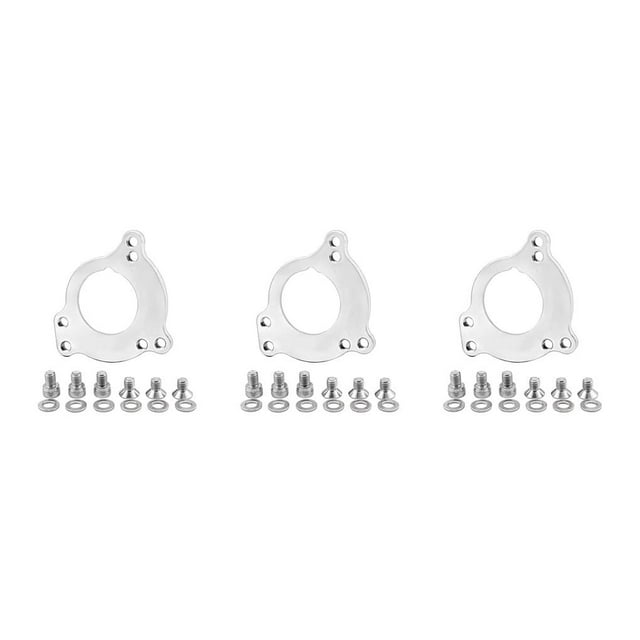 Guardoinrt Adaptateur de Vélo Guide de Chaîne de Boîtier de Pédalier Remplacement Manivelle Portable Accessoire de Réparation Argent 3Ensemble