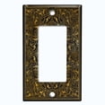 thumbnail image 6 of Metal Light Switch Plate Cover Brown French Victorian Frame Black Damask FRA006, 6 of 14