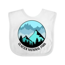 Inktastic Glacier National Park Montana Mountains Boys or Girls Baby Bib