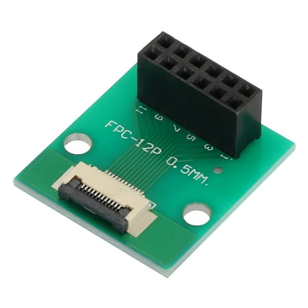 Uxcell FFC FPC Connector Board 12 Pin 0.5mm 2.54mm to 1.0mm 2.54mm TV PCB Converter Board