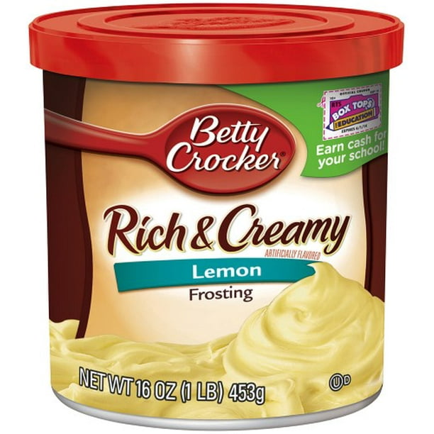 Betty Crocker Lemon Frosting 453g, Yellow