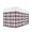 Pink, variant on Pink Black Plaid Bed Skirt Queen Size, Farmhouse Pink Black Checkered Wrap Around Bed Skirting with Adjustable Elastic Strap, Dust Ruffle Pleated Bedskirts 16 Inch Drop for Bedroom Queen Beds