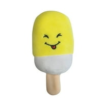 Cute Plush Ice Cream Toy for Kids Soft and Huggable Yellow Popsicle Stuffed Toy Perfect Gift for All Ages