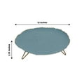 thumbnail image 3 of Efavormart 12" Dusty Blue Wavy Hairpin Leg Metal Serving Tray Dessert Display, Pedestal Wedding Cake Cupcake Stand Centerpiece, 3 of 10