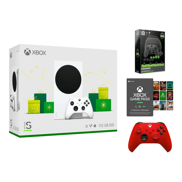 Rød Forbyde Postimpressionisme Xbox Series S 512GB All-Digital Holiday Bundle Console with Extra Pulse Red  Controller, Game Pass Ultimate: 3 Month and Surge StarterPack - Walmart.com