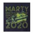 thumbnail image 3 of 9 Crowns Tees Marty Don't Go To 2020 Funny Graphic T-Shirt (Unisex Navy, 2XL), 3 of 3