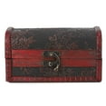 thumbnail image 1 of Vintage Square Jewelry Storage Box Handmade Wooden Decorative Display Case, 1 of 12