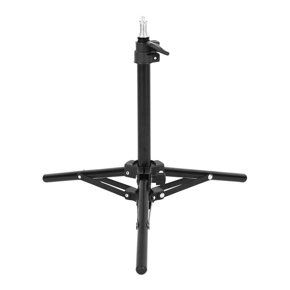 Amdohai Adjustable Video Light Stand Tripod Stand 2-section 50cm Payload 1.5KG with Universal 1/4-inch Interface for Video LED Light Phone Holder Camera