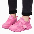 thumbnail image 3 of NOLDARES Breathable Mesh Casual Running Shoe Athletic Sneaker for Toddle Kid Girl and Boy(Hot Pink,2.5), 3 of 9
