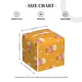 thumbnail image 4 of Fuzoiu Cute Popcorn Print Tissue Box Cover Holder, Square Leather Tissue Box,PU Leather Decorative Organizer for Tabletop, Bathroom, Car, Office, 4 of 7