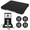 Black-11.8x9.8inch, variant on Appliance Sliding Tray White 15.7x13inch Kitchen Counter Use