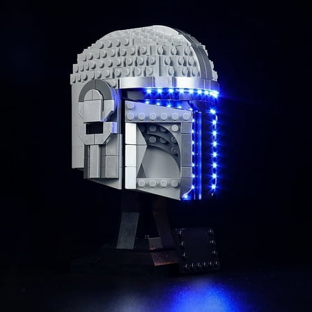 LED Lighting for Legos 75328 Mandalorian helmet, Creative Light Kit Compatible with Legos 75328 -(NOT Included The Building Blocks Model Set)