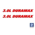 thumbnail image 3 of Chevy Silverado RED 3.0L DURAMAX Hood Lettering Decals 2019-2026 Set of 2 GM Licensed, 3 of 3