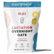 Majka Dietary Supplements OverNight Oats Promote Healthy Breast Milk Supply (Almond Chai-8 Servings)